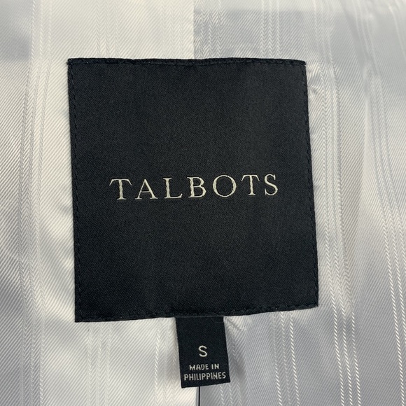 NWT Talbots Trench Coat Size Small Blue - Picture 10 of 17